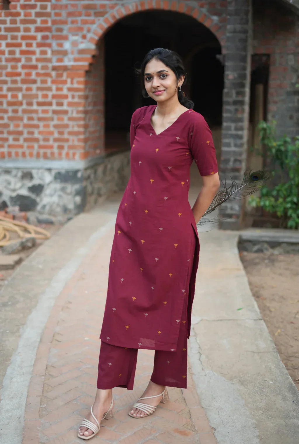 Women Cotton Printed Kurta Set