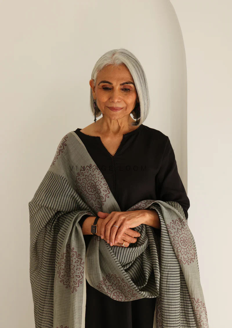 Cotton Kurti With Pant & Dupatta Set