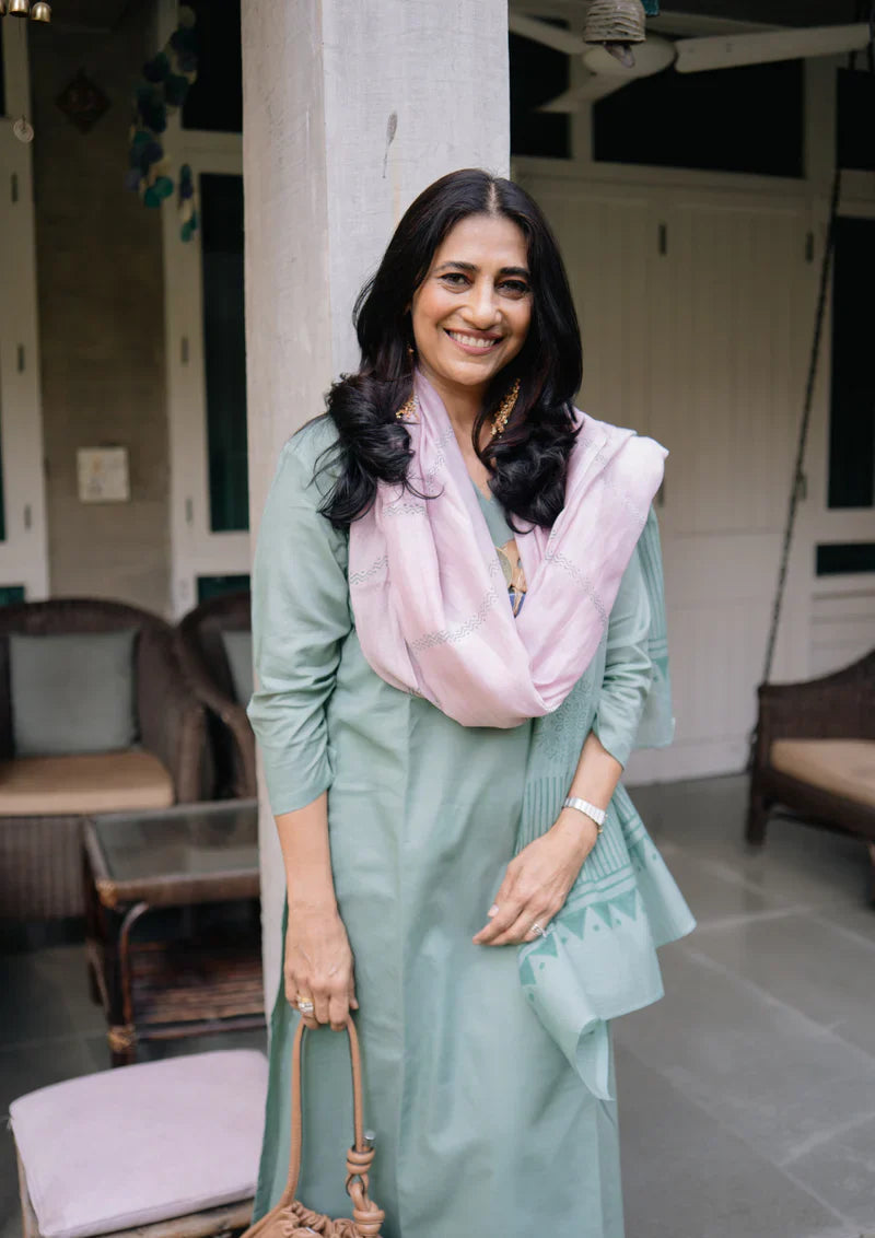 Cotton Kurti With Pant & Dupatta Set