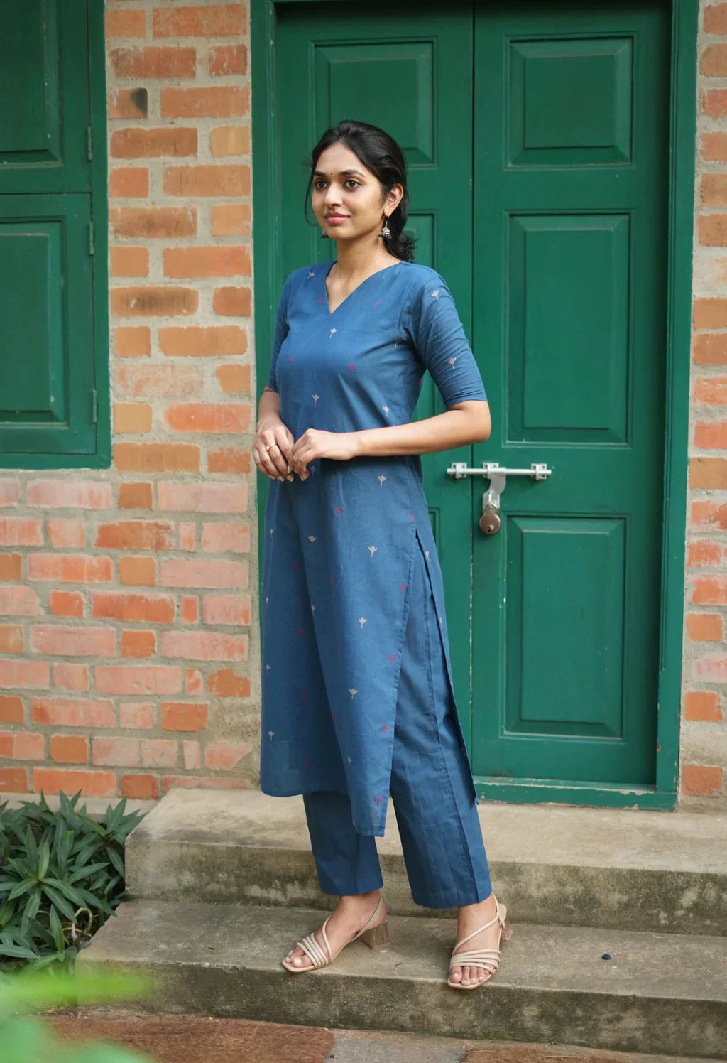 Women Cotton Printed Kurta Set