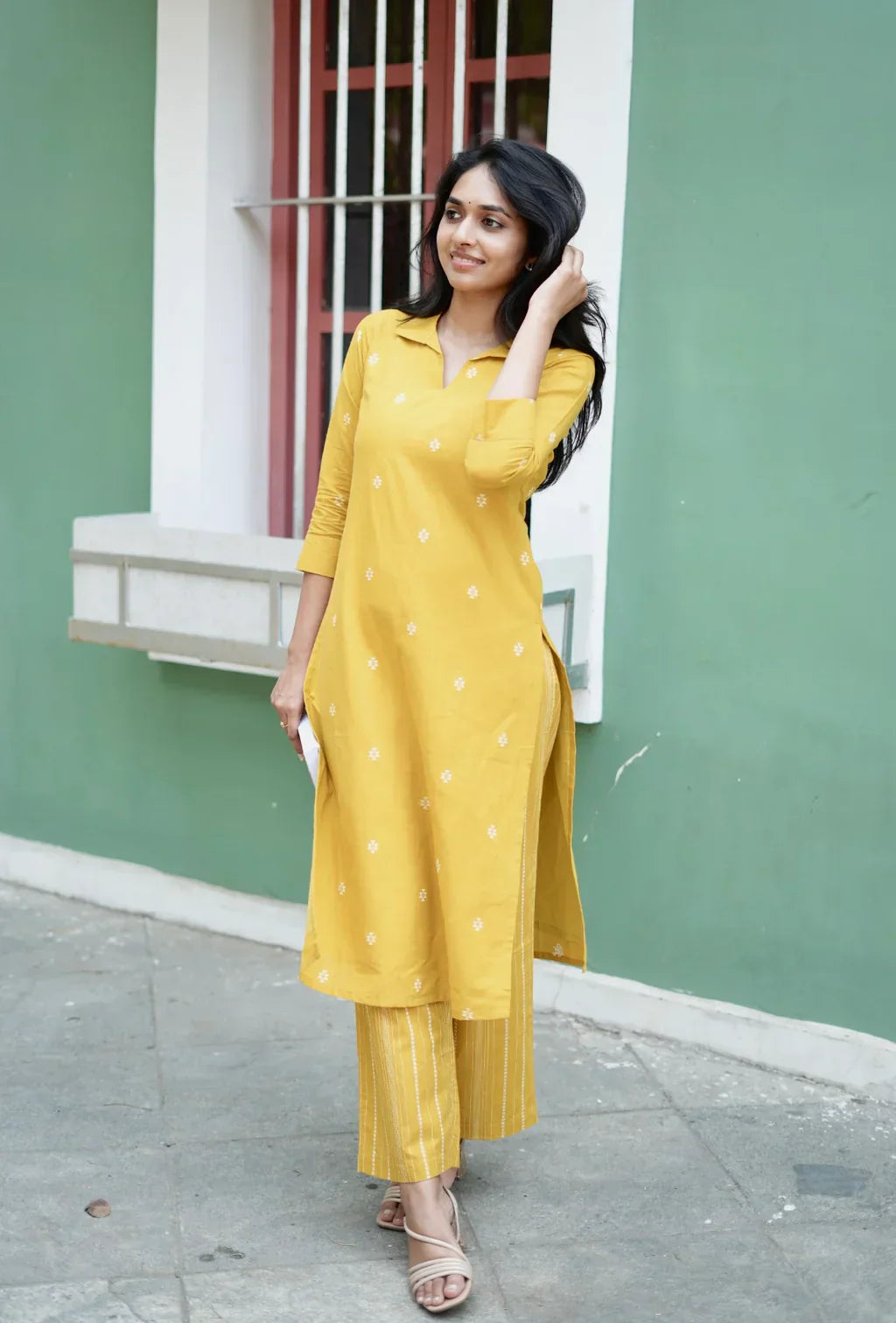 Women Cotton Printed Kurta Set