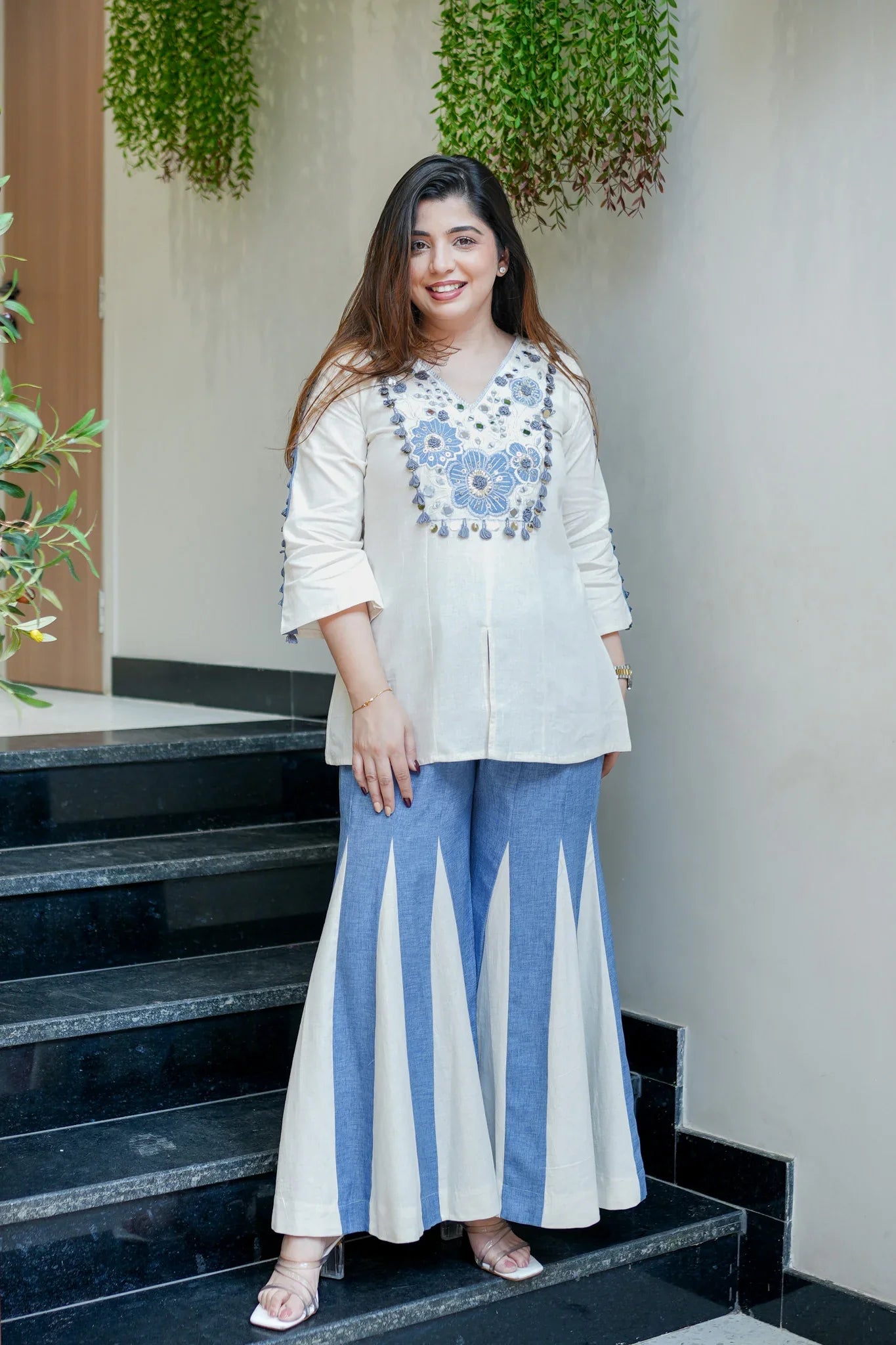 Women Embroidered Co Ord Set