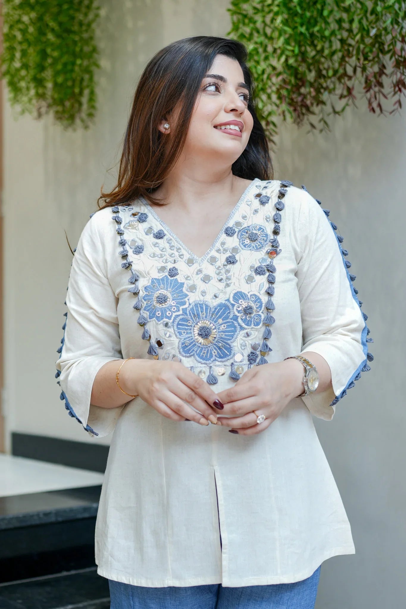 Women Embroidered Co Ord Set