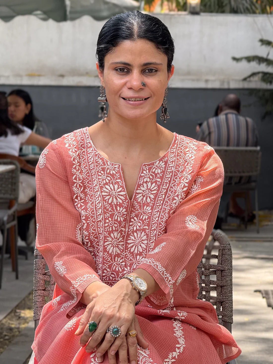 Embroidered Chikankari Kurta Set