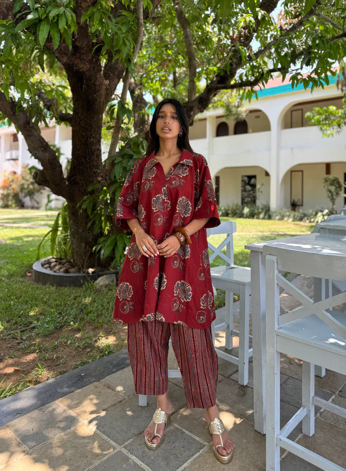 WOMEN CASUAL PRINTED CO-ORD SET