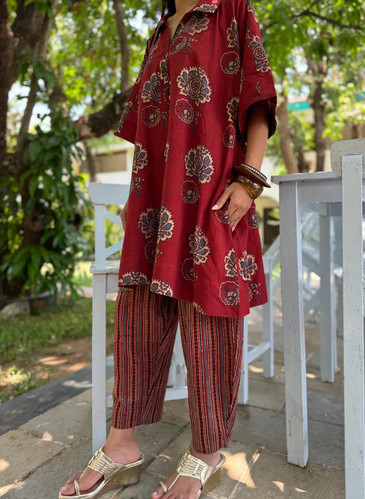 WOMEN CASUAL PRINTED CO-ORD SET