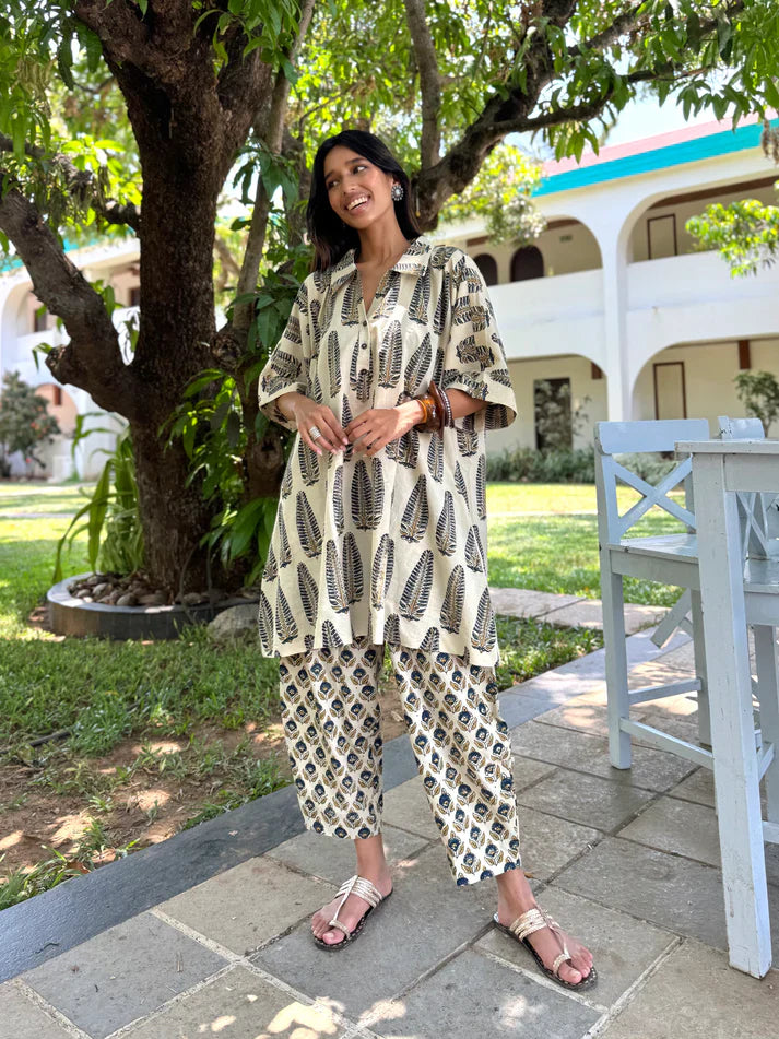 WOMEN CASUAL PRINTED CO-ORD SET