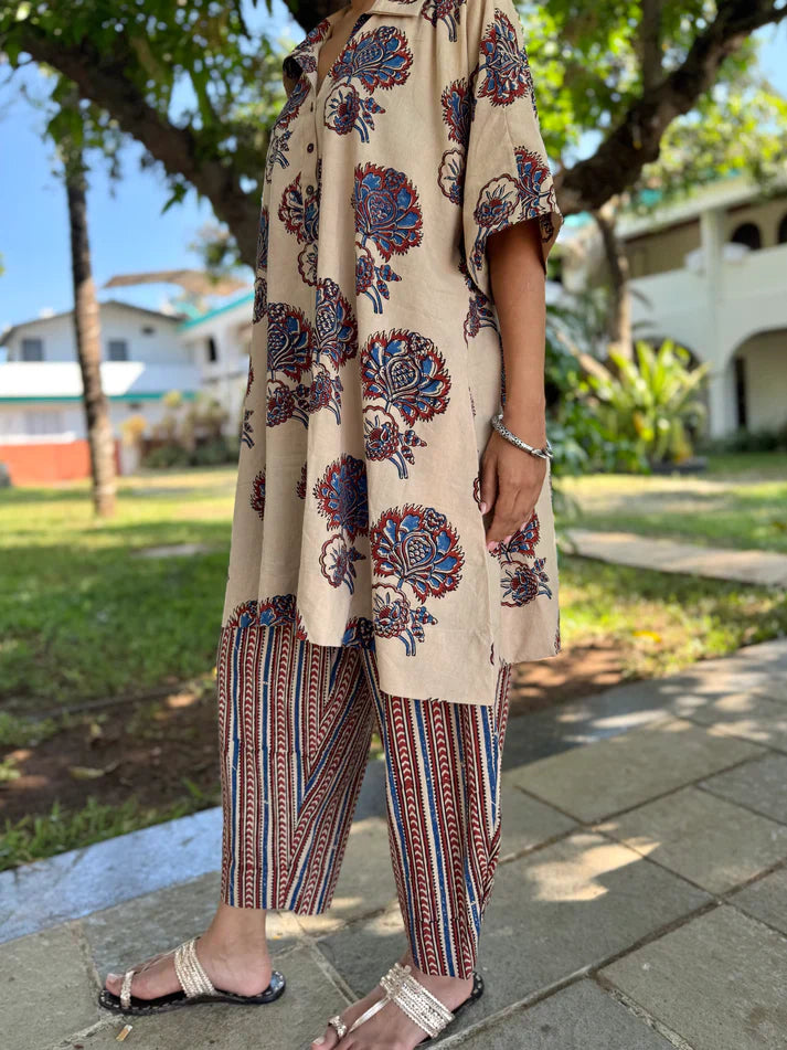 WOMEN CASUAL PRINTED CO-ORD SET