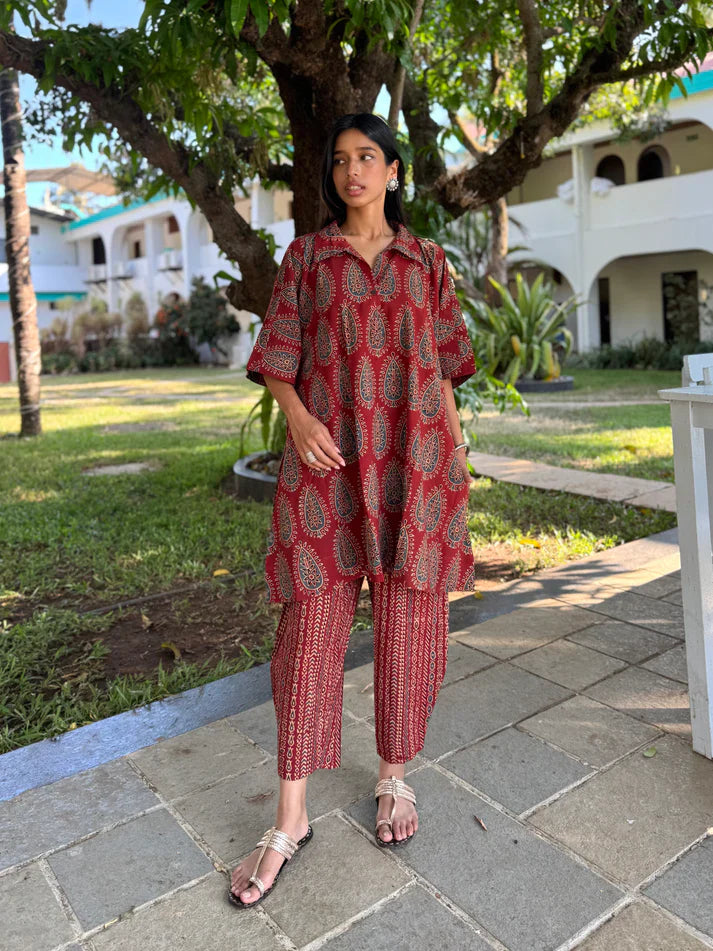 WOMEN CASUAL PRINTED CO-ORD SET