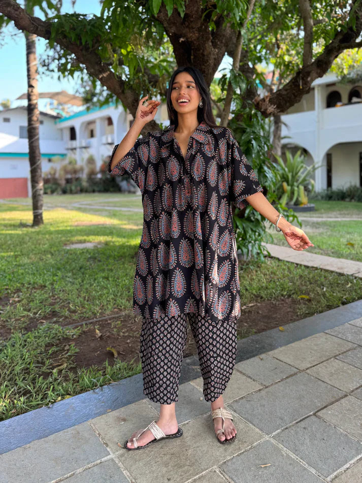 WOMEN CASUAL PRINTED CO-ORD SET