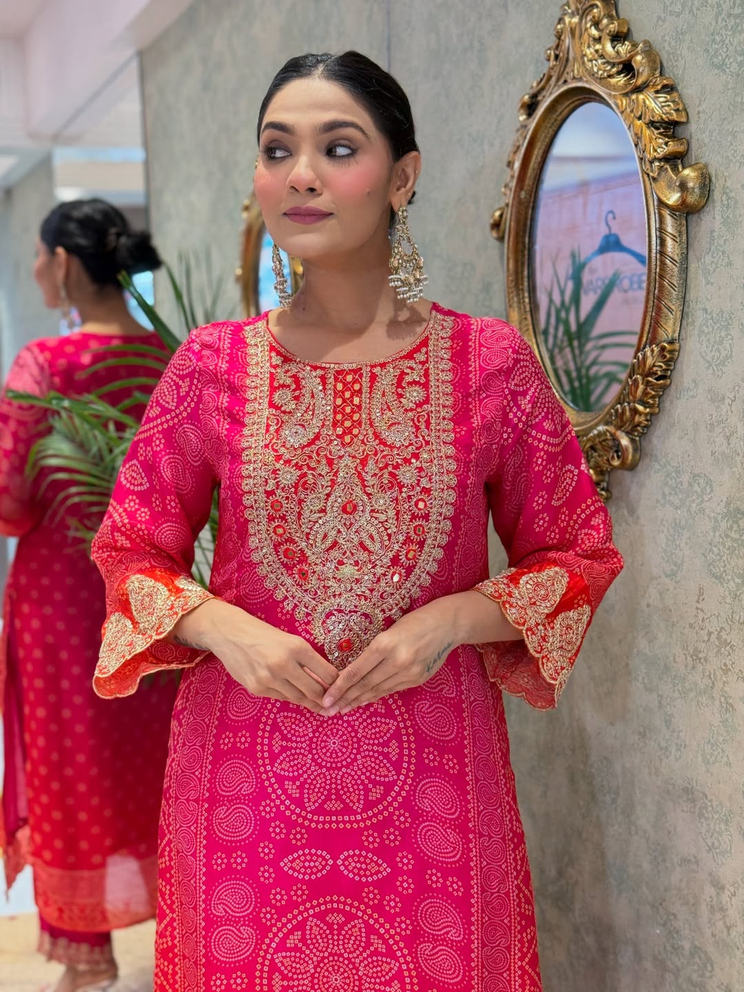 Presenting New Designer Pink Suit Set