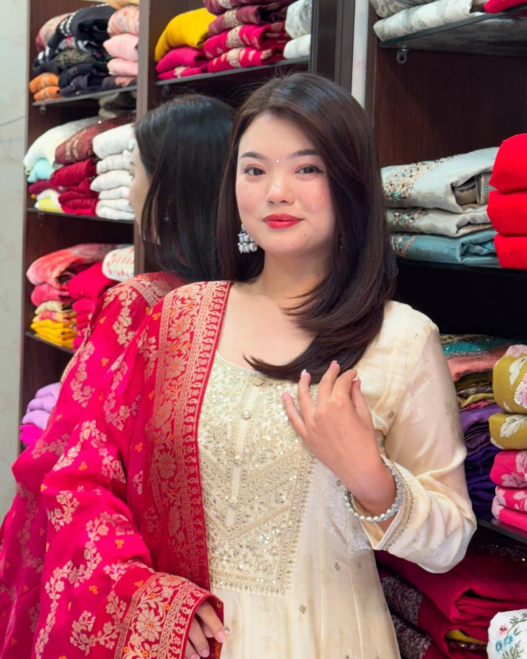 White Flared Suit Set