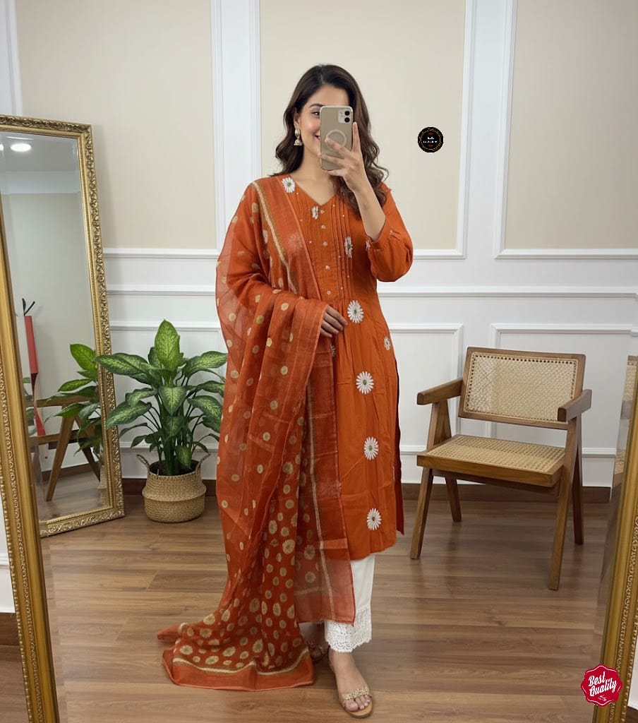 Cotton Ruby Bloom Suit Set